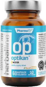 Optikan wzrok z dodatkiem BioPerine 60 kapsuek Vcaps PharmoVit Herballine - 2874707819