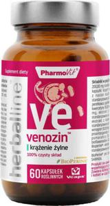 Venozin z dodatkiem BioPerine 60 kapsuek Vcaps PharmoVit Herballine - 2871681317