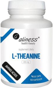 L-Teanina L-Theanine 200mg 100 kapsuek vege caps Aliness - 2878458733