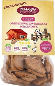 CIASTECZKA ORKISZOWE Z MALINAMI ZWIERZAKI BIO 100 g - ZEMANKA - 2876578502