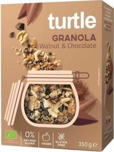 GRANOLA ORZECH WOSKI - CZEKOLADA BEZGLUTENOWA BIO 350 g - TURTLE - 2878802554