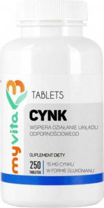 Cynk glukonian cynku 250 tabletek MyVita - 2876870646