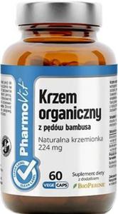 Krzem organiczny z pdw bambusa naturalna krzemionka 224 mg z dodatkiem BioPerine 60 kapsuek PharmoVit - 2878882517