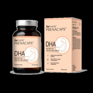 DHA 600mg i EPA 120 mg z anchovis 60 kapsuek 30 porcji 45,9 g Prenacaps ForMeds - 2874409276