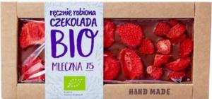 CZEKOLADA MLECZNA Z TRUSKAWKAMI BIO 53 g - CUKIERNIA STAROPOLSKA - 2878655388