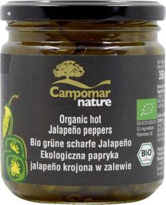 PAPRYKA JALAPENO ZIELONA KROJONA W ZALEWIE BIO 350 g (130 g) - CAMPOMAR NATURE - 2878458824