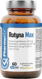 Rutyna Max z perekowca witamina C z dzikiej ry witamina D i cynk 60 kapsuek PharmoVit - 2878802597