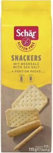 Snackers krakersy z sol morsk bezglutenowe 115 g Schar - 2877227824