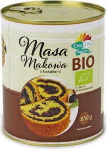 MASA MAKOWA Z BAKALIAMI BIO 850 g (PUSZKA) - CROC-CRAC (BIOVERI) - 2872991615