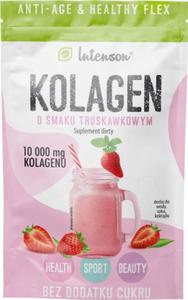 Kolagen 10000 mg o smaku truskawkowym w proszku 10,7 g Intenson - 2874236759