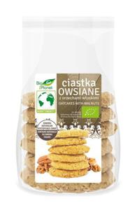 CIASTKA OWSIANE Z ORZECHAMI WOSKIMI BIO 170 g - BIO PLANET - 2876979434