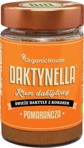 KREM KOKOSOWO - DAKTYLOWY POMARACZA BEZGLUTENOWY BIO 190 g - ORGANIC HOUSE (DAKTYNELLA) - 2871768119