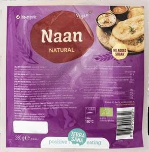 CHLEBEK DUY NAAN NATURALNY BIO 280 g - TERRASANA - 2878882573