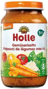 Danie dla niemowlt warzywa z ryem (risotto) BIO 220 g - Holle - 2873574638