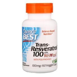 TransResveratrol 100 mg i Polifenole 80 mg 60 kapsuek Doctor's Best - 2872312773