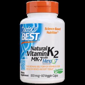 Witamina K2 MK7 100 mcg 60 kapsuek Doctor's Best - 2874409391