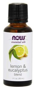 Lemon & Eucalyptus Blend Olejek Cytrynowy, Olejek Eukaliptusowy i Olejek z Trawy Cytrynowej 30 ml NOW FOODS - 2876578704