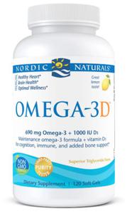 Omega3D 120 kapsuek Nordic Naturals - 2876382927