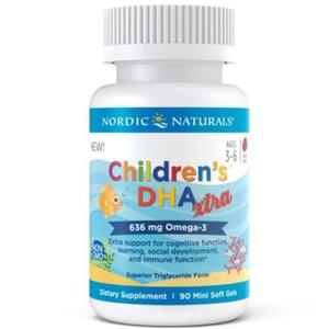 Childrens DHA Xtra 636 mg 90 kapsuek Nordic Naturals - 2873258421