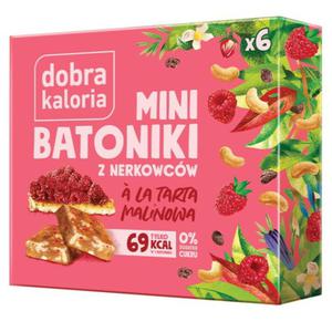 Mini batoniki z nerkowcw a'la tarta malinowa 102 g zestaw 14 szt - 2877543866