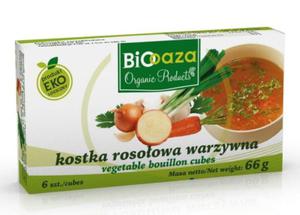 BIO OAZA Kostka rosoowa warzywna BIO 66g - 2877662479