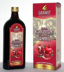 GRAWIT - 100% Koncentrat z owocw Granatu 500ml - 2873574851