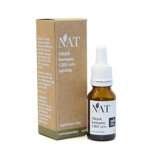 NAT Olejek - ekstrakt z konopi 10% CBD 15ml - 2878202453