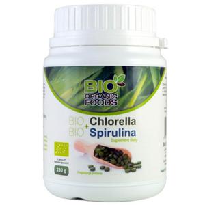 BIO Chlorella + BIO Spirulina w tabletkach 280g BIO ORGANIC FOODS - 2877795726