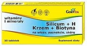 Gorvita Silicum H Krzem Biotyna 30 Tabl. - 2876687465