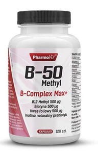 Pharmovit B-50 methyl B-Complex Max+ 120 kapsuek - 2871768936