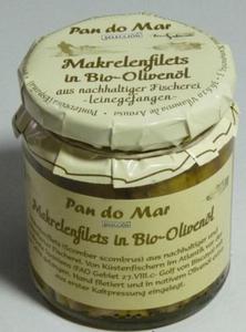 MAKRELA FILETY W BIO OLIWIE Z OLIWEK EXTRA VIRGIN 220 g (154 g) (SOIK) - PAN DO MAR - 2877662698