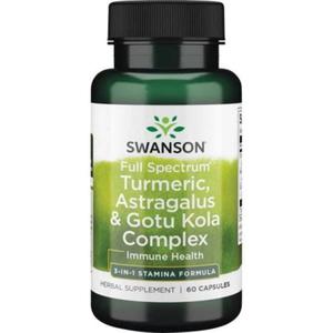 Full Spectrum Turmeric Astragalus Gotu Kola 60 kaps. Swanson - 2870110968