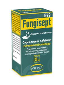 ASEPTA Fungisept G79 30ml - olejek z neem z olejkiem z drzewa herbacianego - do uytku zewntrznego - 2871877607