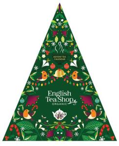 Kalendarz adwentowy trjkt zielony 25 piramidek BIO 50g ENGLISH TEA SHOP - 2877662735