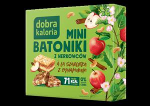 DOBRA KALORIA Mini batoniki z nerkowcw a'la szarlotka z cynamonem (6x17g) KUBARA - 2871877744