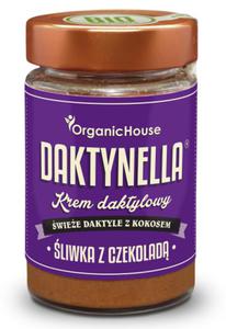 KREM KOKOSOWO - DAKTYLOWY LIWKA Z CZEKOLAD BEZGLUTENOWY BIO 190 g - ORGANIC HOUSE (DAKTYNELLA) - 2876979774