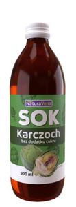 SOK Z KARCZOCHA 100 % 500 ml - NATURAVENA - 2875179029