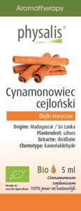 OLEJEK ETERYCZNY CYNAMONOWIEC CEJLOSKI (KANEEL) BIO 5 ml - PHYSALIS - 2877326057