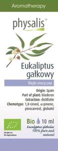 OLEJEK ETERYCZNY EUKALIPTUS GAKOWY (EUCALYPTUS GLOBULUS) BIO 10 ml - PHYSALIS - 2878459148