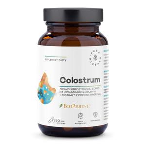 Colostrum 700mg + piperyna 90 kaps. AURA HERBALS - 2877892472