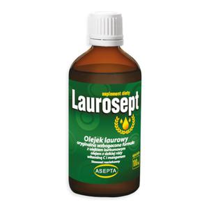 Laurosept wzbogacona formua 100ml - Olejek laurowy + olejek z kurkumy i dzikiej ry + wit. C, mangan ASEPTA - 2877121812