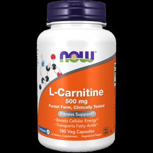 NOW L - CARNITINE 500 mg 180 kaps. - 2874872192