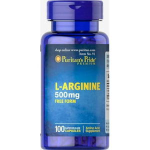 Puritan's Pride L-Arginine 500 mg 100 kapsuek - 2877121817