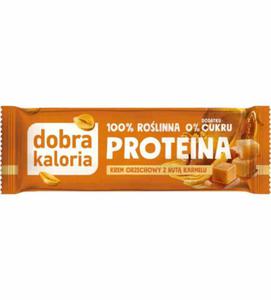 Dobra Kaloria Baton PROTEINA Krem orzechowyz nut karmelu 45g - 2878882932