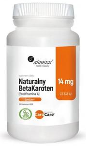 Naturalny BetaKaroten 14mg, 100 VEGE Tab. Aliness - 2874875519