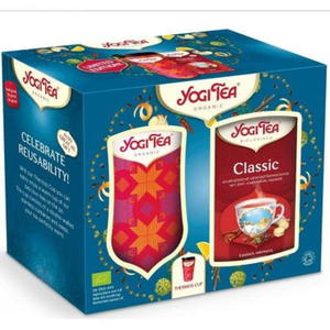 Yogi Tea Kubek termiczny w zestawie z herbat - 2876383485