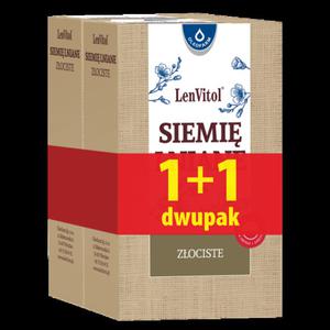 OLEOFARM Siemi lniane zociste dwupak 250g+250g - 2876383902