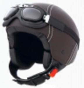 Kask otwarty Klasyczny Caberg JET CENTURY obszyty skr + gogle Hit - 2825549467