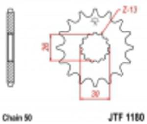 Zbatka przd JTF1180 (acuch 530) TRIUMPH - 2825554097