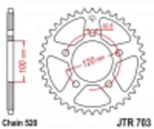 Zbatka TY JTR703 (acuch 520) Aprilia RS 125 (06-12), Pegaso 650 / BMW Xmoto 650 - 2825554522